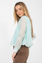 Camicetta elegante in tencel con elastico vita - ASIA