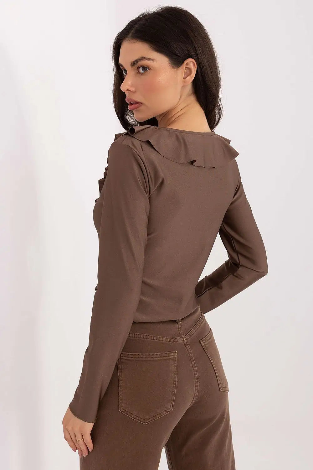 Camicetta in viscosa con a laccio e ruches frontale - 222150