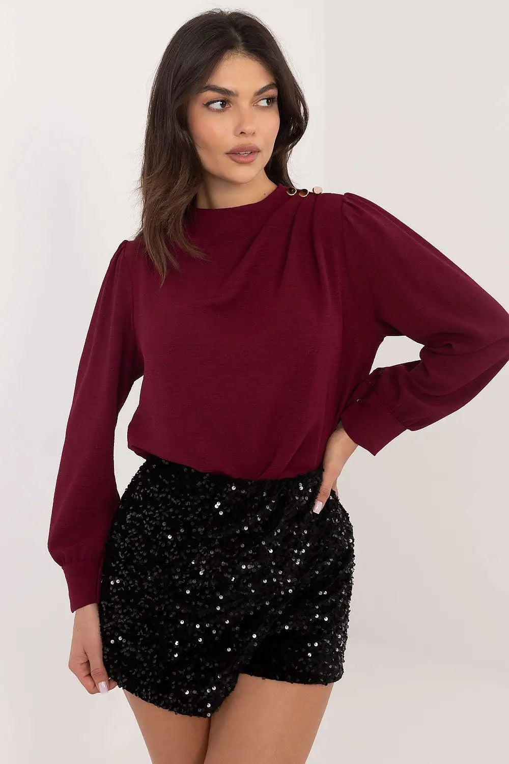 Camicetta raffinata con maniche a sbuffo - 203408