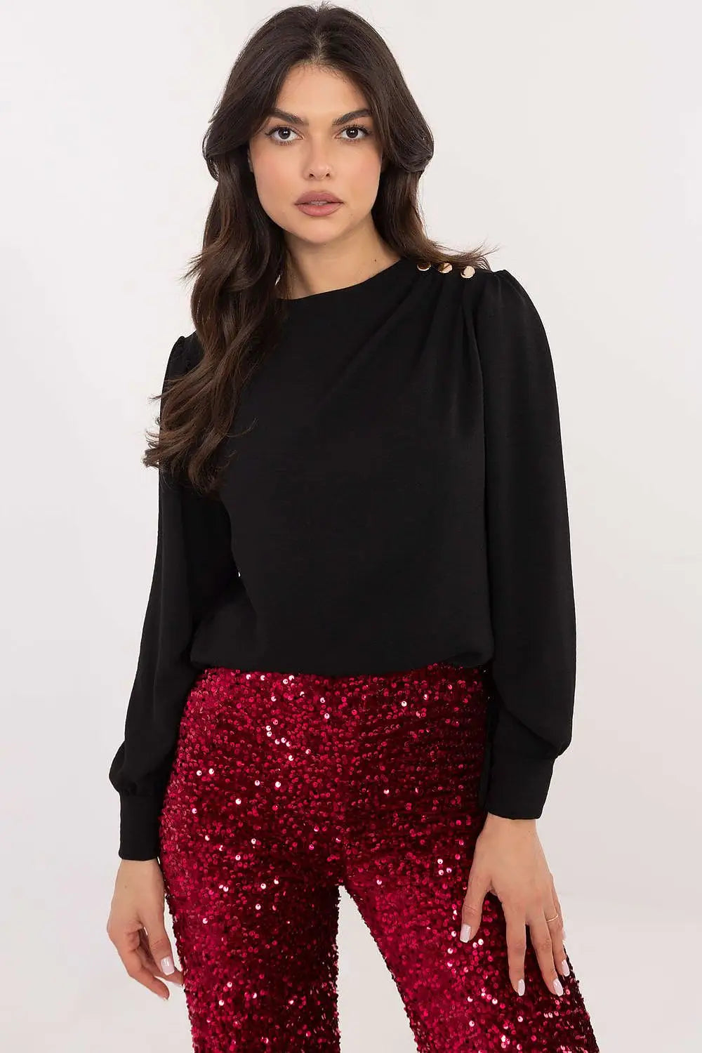 Camicetta raffinata con maniche a sbuffo - 203408