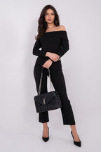 Camicetta in Viscosa Silk-Touch – Scollo alla Spagnola