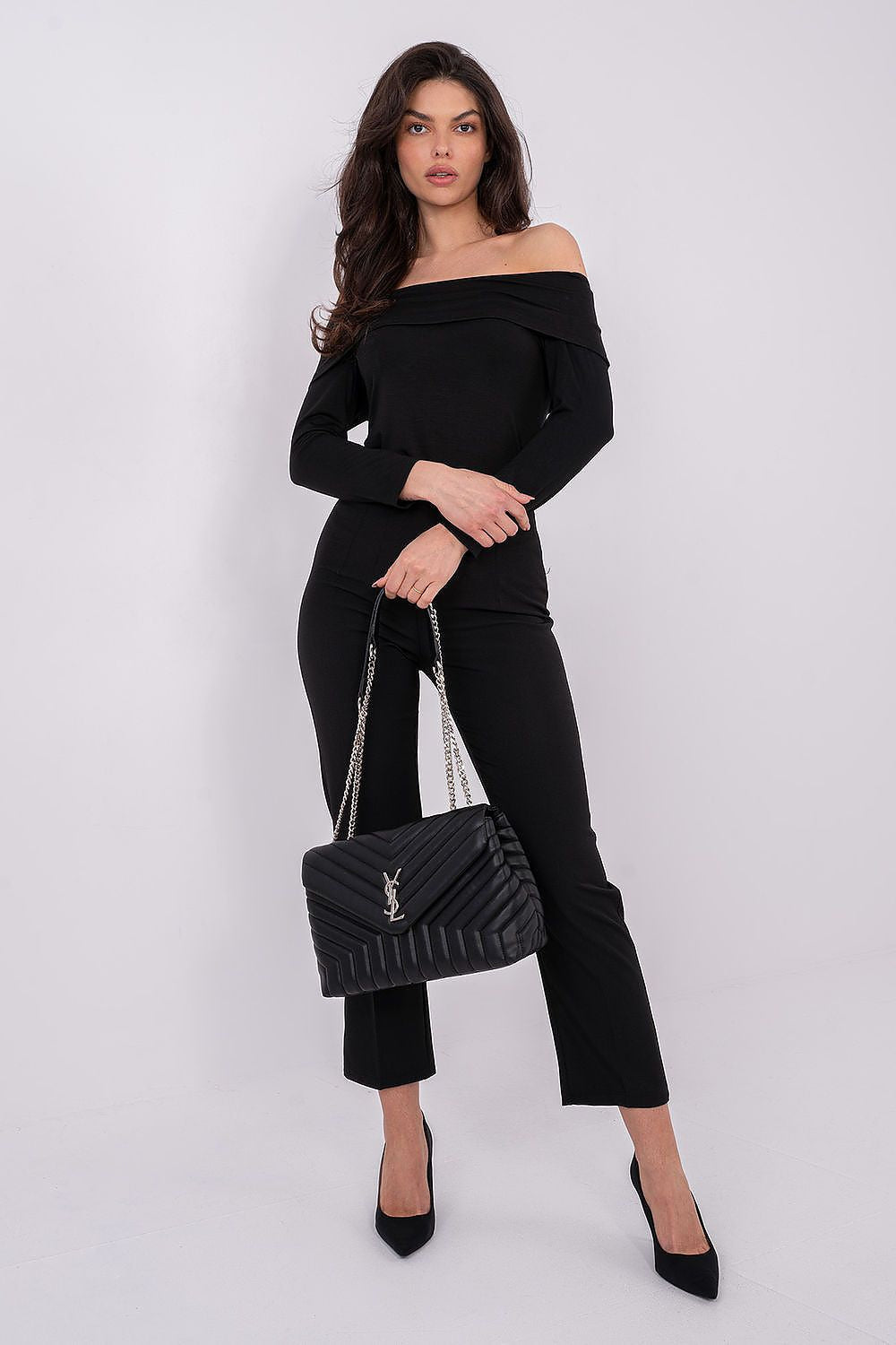 Camicetta in Viscosa Silk-Touch – Scollo alla Spagnola