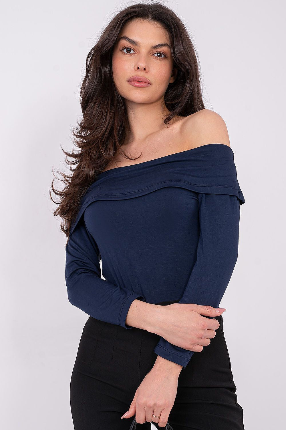 Camicetta in Viscosa Silk-Touch – Scollo alla Spagnola
