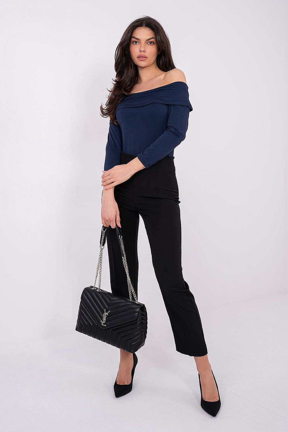 Camicetta in Viscosa Silk-Touch – Scollo alla Spagnola
