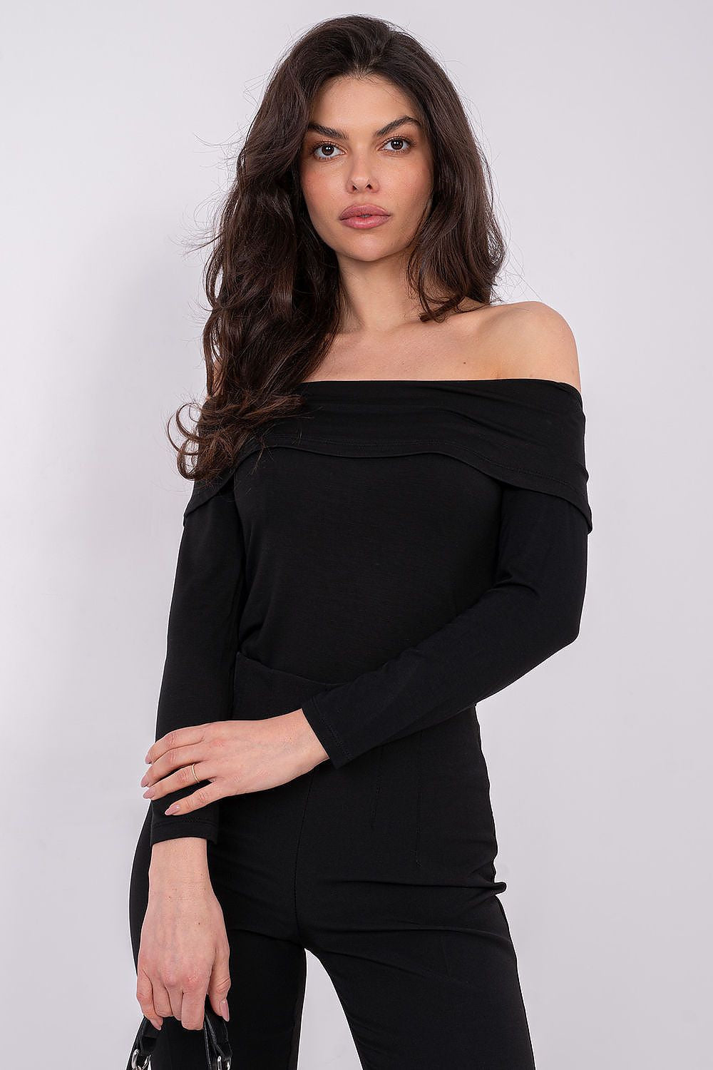 Camicetta in Viscosa Silk-Touch – Scollo alla Spagnola