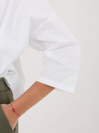 Camicia in 100% Cotone con Scollo a V e Maniche 3/4 (Lara)