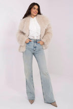 Camicia a manica lunga con colletto e plissè - 220300