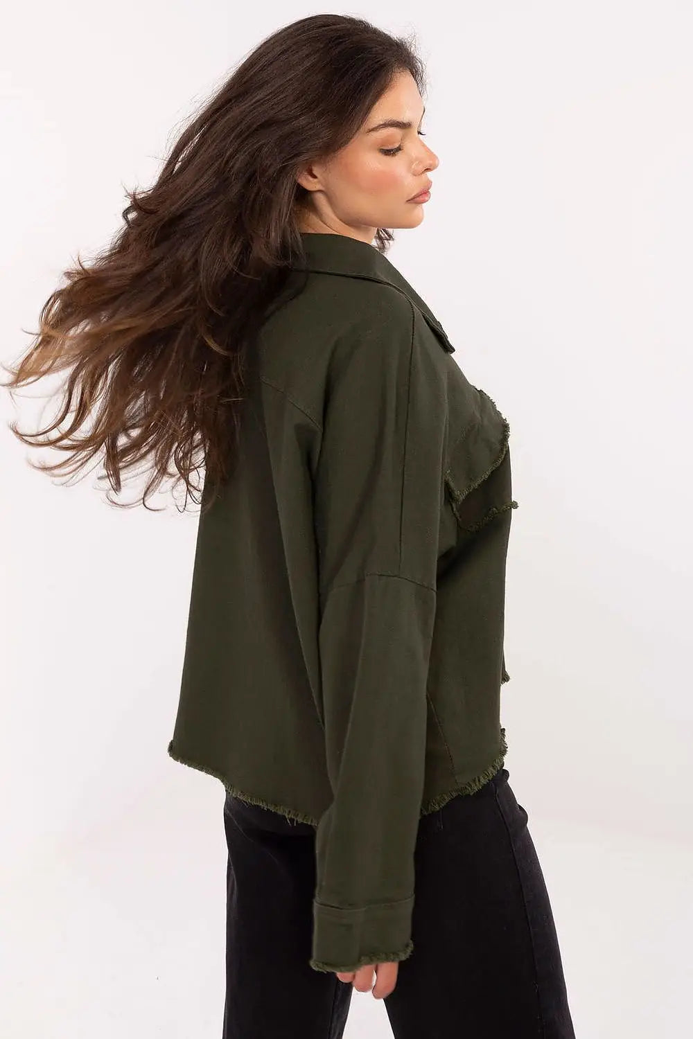 Camicia a manica lunga da donna in cotone - 216734