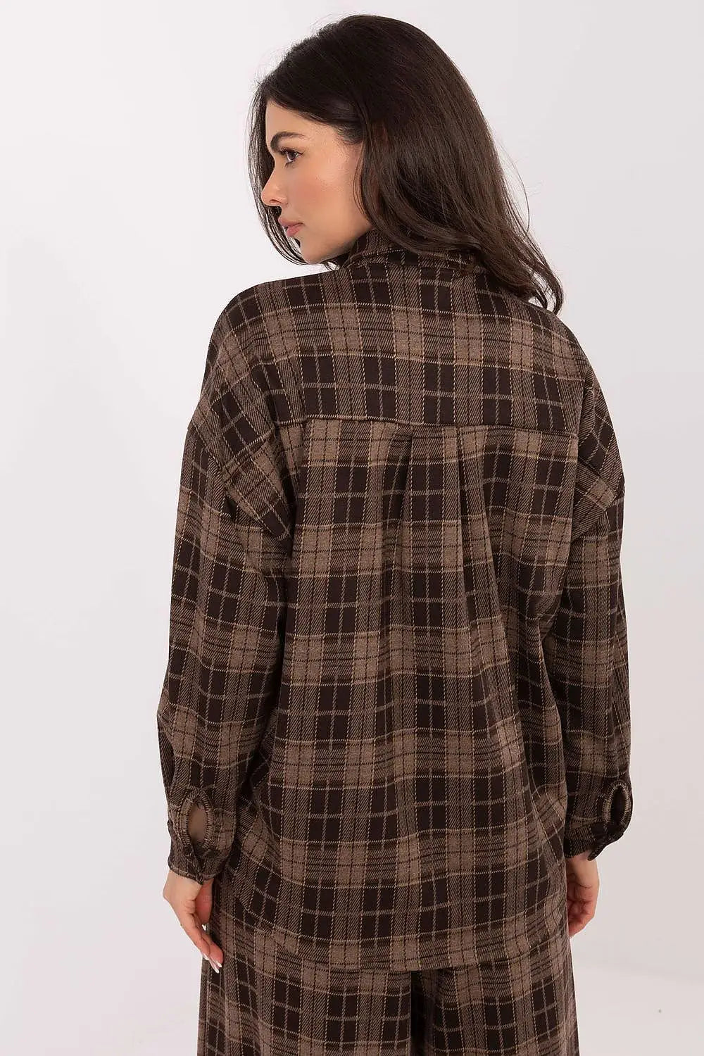 Camicia a manica lunga in flanella viscosa - 220040