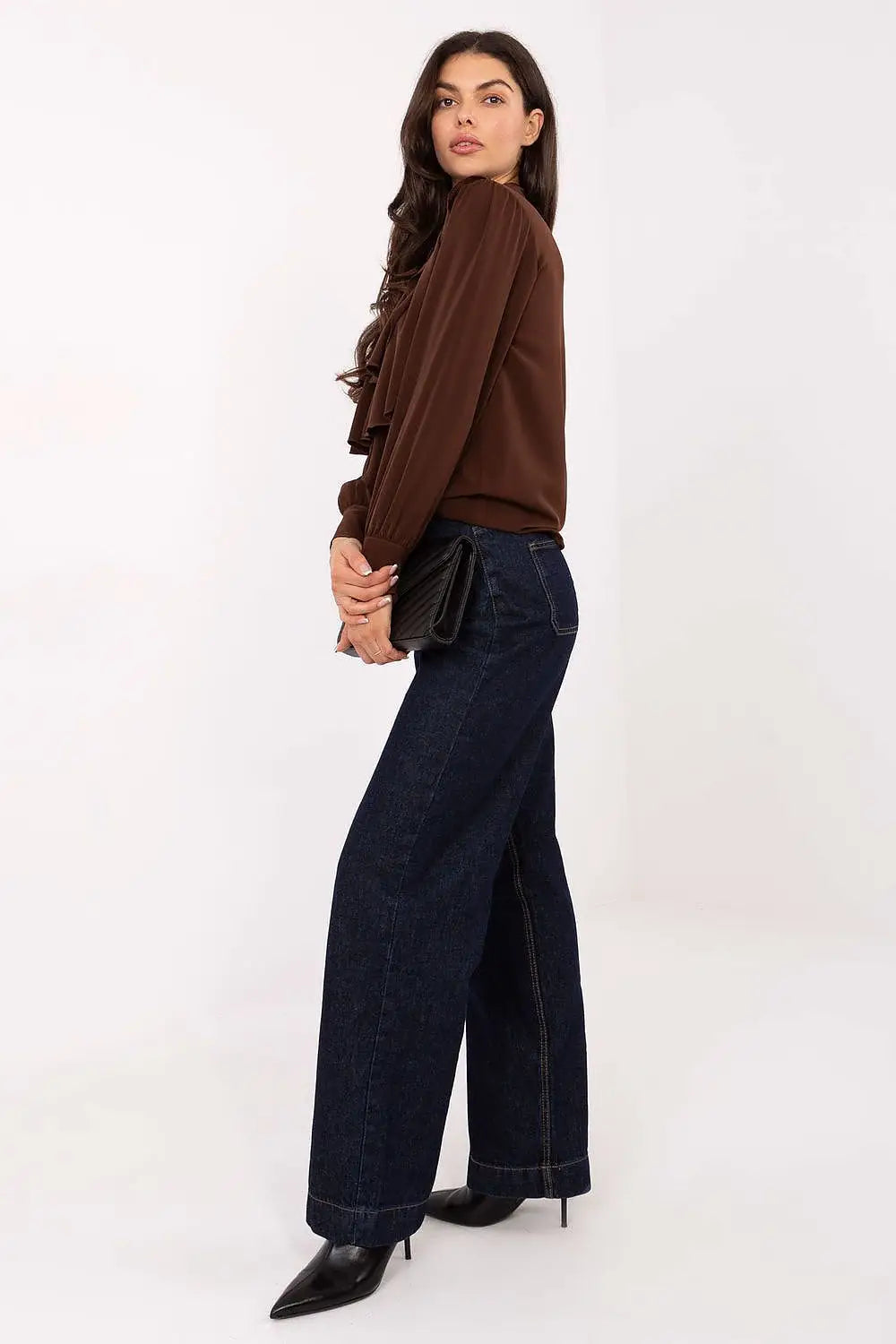 Camicia a manica lunga in misto viscosa - 220563