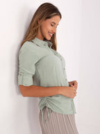 Camicia Classica in Cotone Stretch con Maniche Lunghe (Lisa)