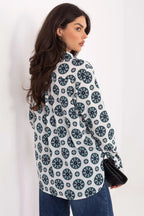 Camicia da donna con colorata e retro allungato - 222840