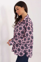 Camicia da donna con colorata e retro allungato - 222840