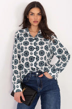 Camicia da donna con colorata e retro allungato - 222840