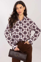 Camicia da donna con colorata e retro allungato - 222840