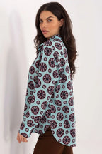 Camicia da donna con colorata e retro allungato - 222840