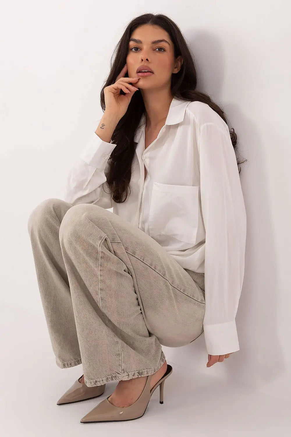 Camicia da donna in viscosa e leggera - 222839