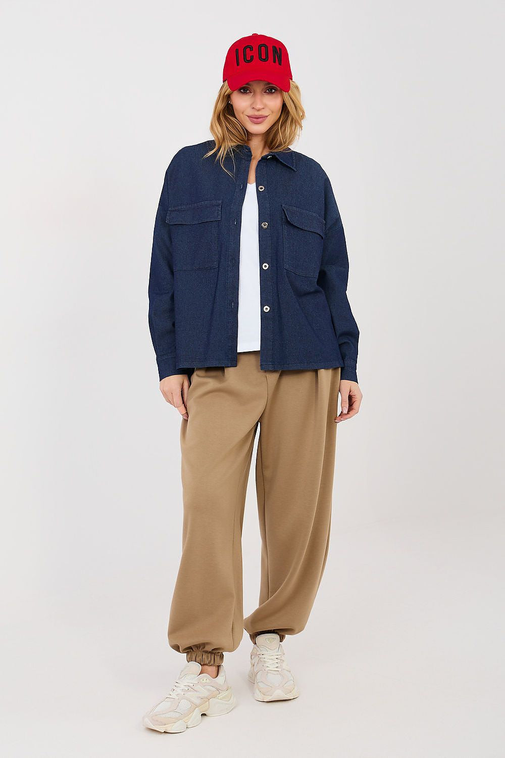 Camicia denim da donna con maniche lunghe - SARA - 224204