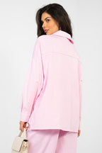 Camicia da donna in cotone elasticizzato dal taglio