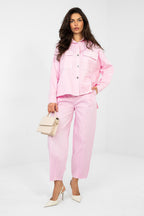 Camicia da donna in cotone elasticizzato dal taglio