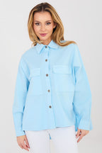 azzurro 2 / Universale Camicia da donna in cotone