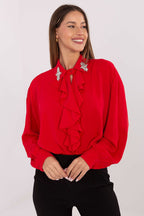 Rosso / Universale Camicia da donna elegante - 221388