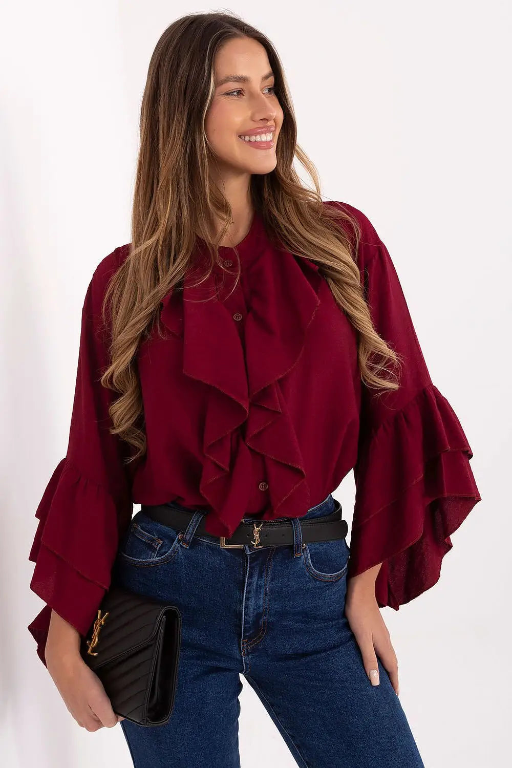 Camicia elegante da donna in viscosa di alta qualità