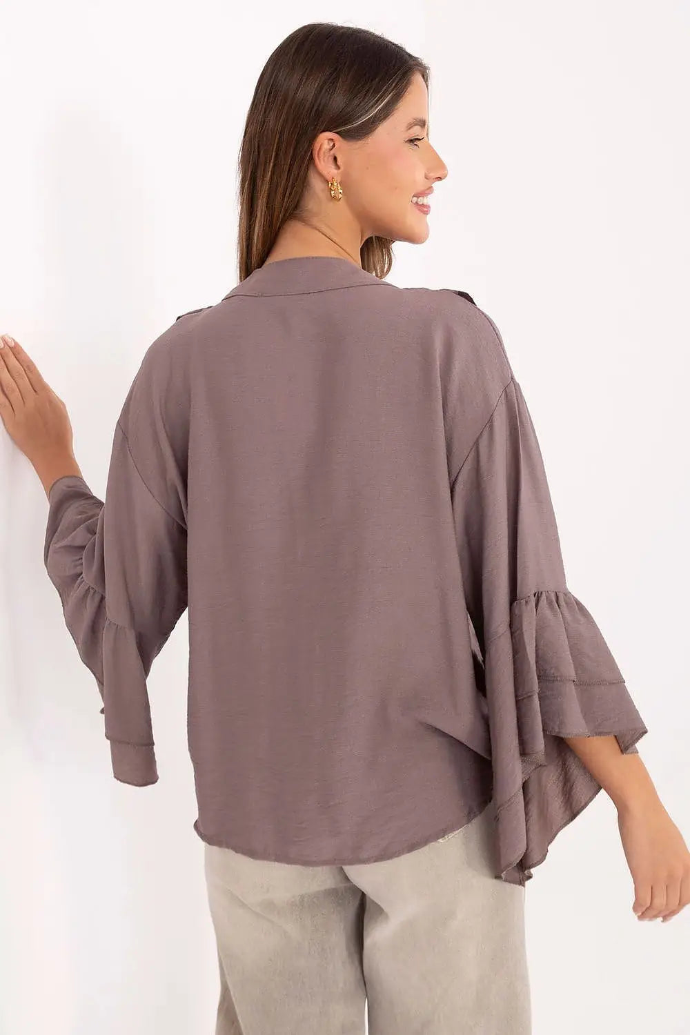 Camicia elegante da donna in viscosa di alta qualità