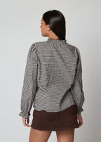 Camicia in cotone elasticizzato a quadretti - 300035