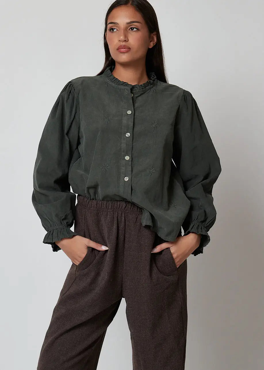 Camicia in velluto a costine sottili - 32175