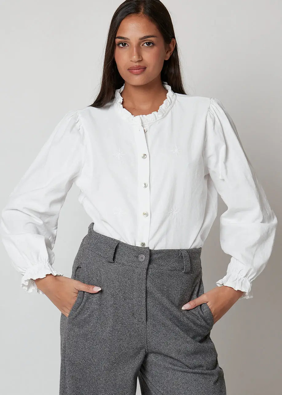 Camicia in velluto a costine sottili - 32175