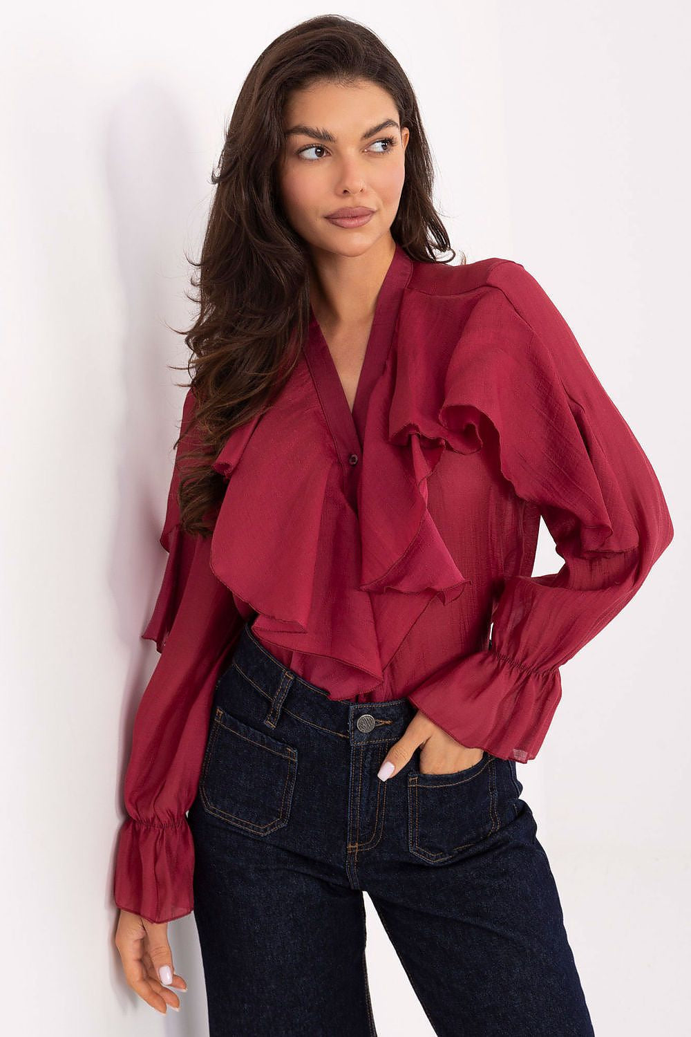 Rosso / Universale Camicia a manica lunga - 218413