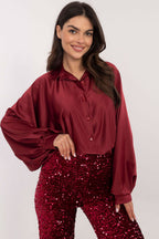 Rosso / Universale Camicia a manica lunga da donna - 161915
