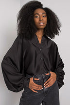 Nero / Universale Camicia a manica lunga da donna - 161915