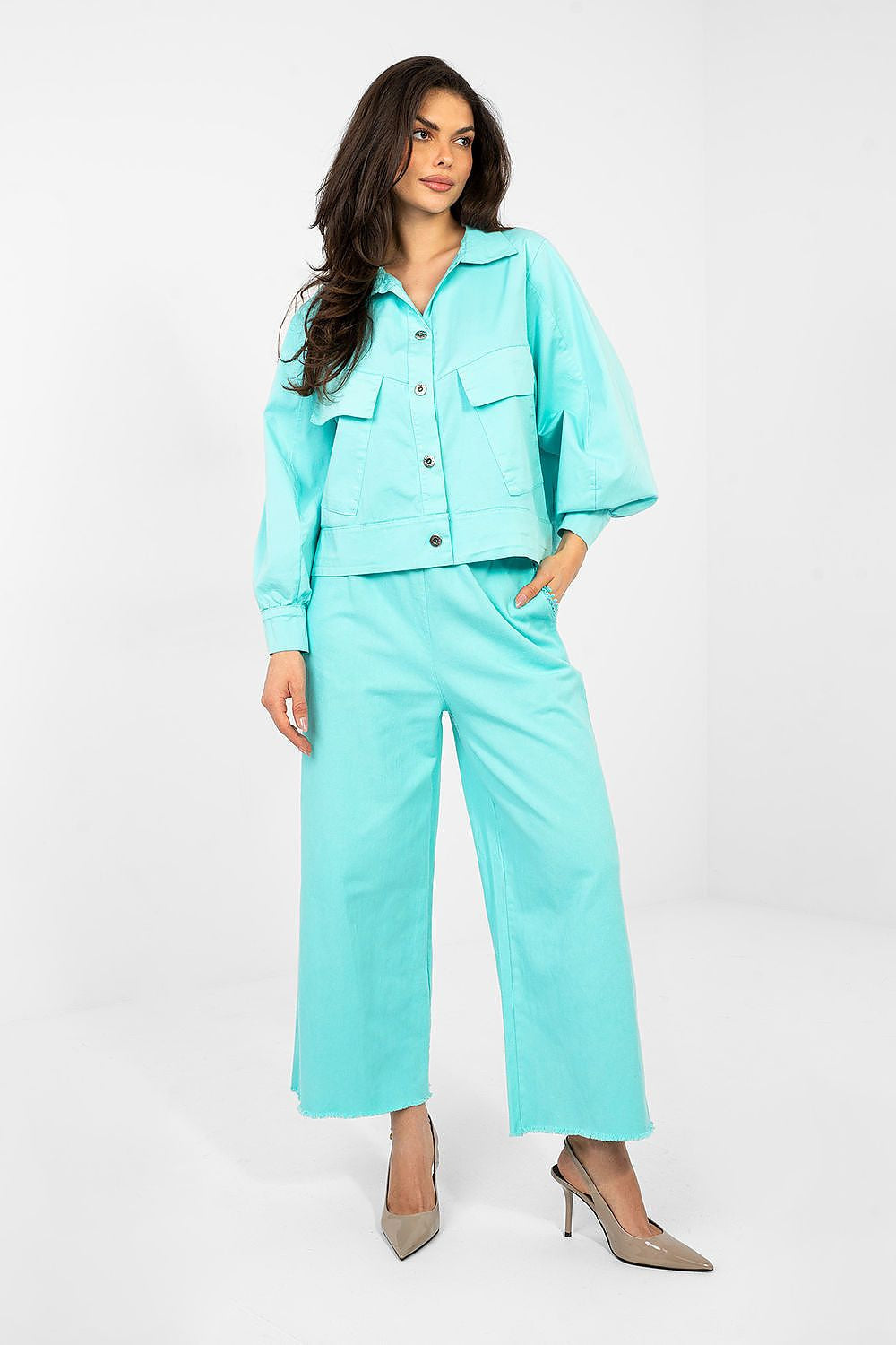 Azzurro / Universale Camicia a manica lunga model 224290