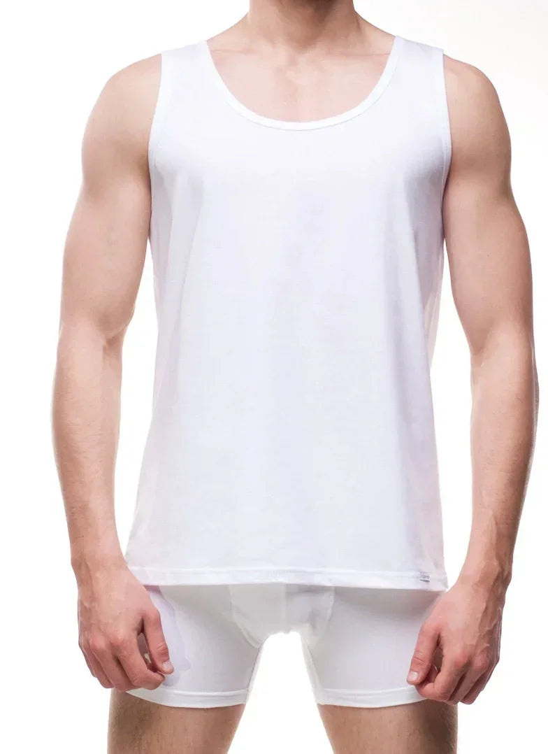 Canotta Uomo Premium – 100% Cotone a Spalla Larga
