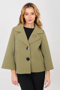 Verde / Universale Cappottino corto strutturato maniche 3/4