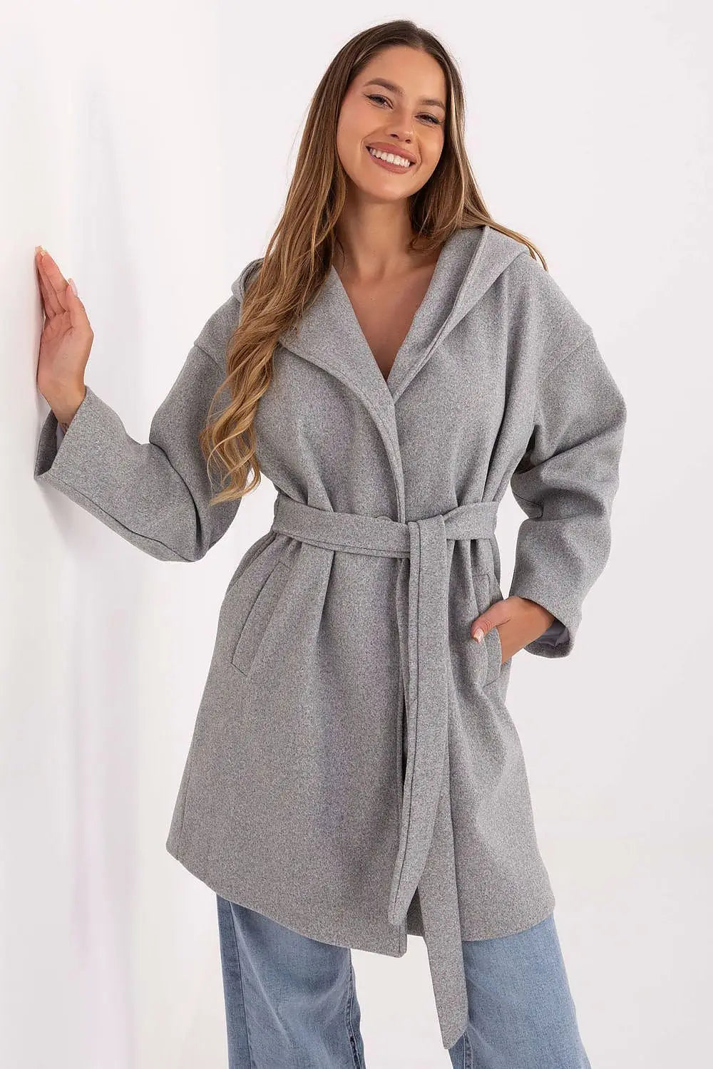 Cappotto casual da donna al ginocchio - 217248