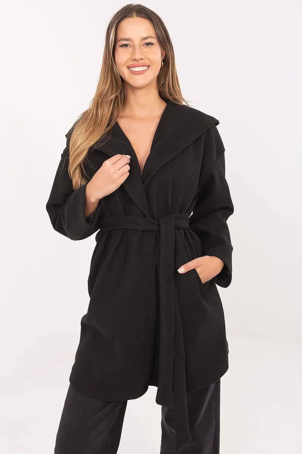 Cappotto casual da donna al ginocchio - 217248