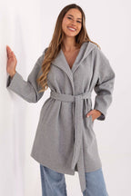 Grigio / Universale Cappotto casual da donna al ginocchio