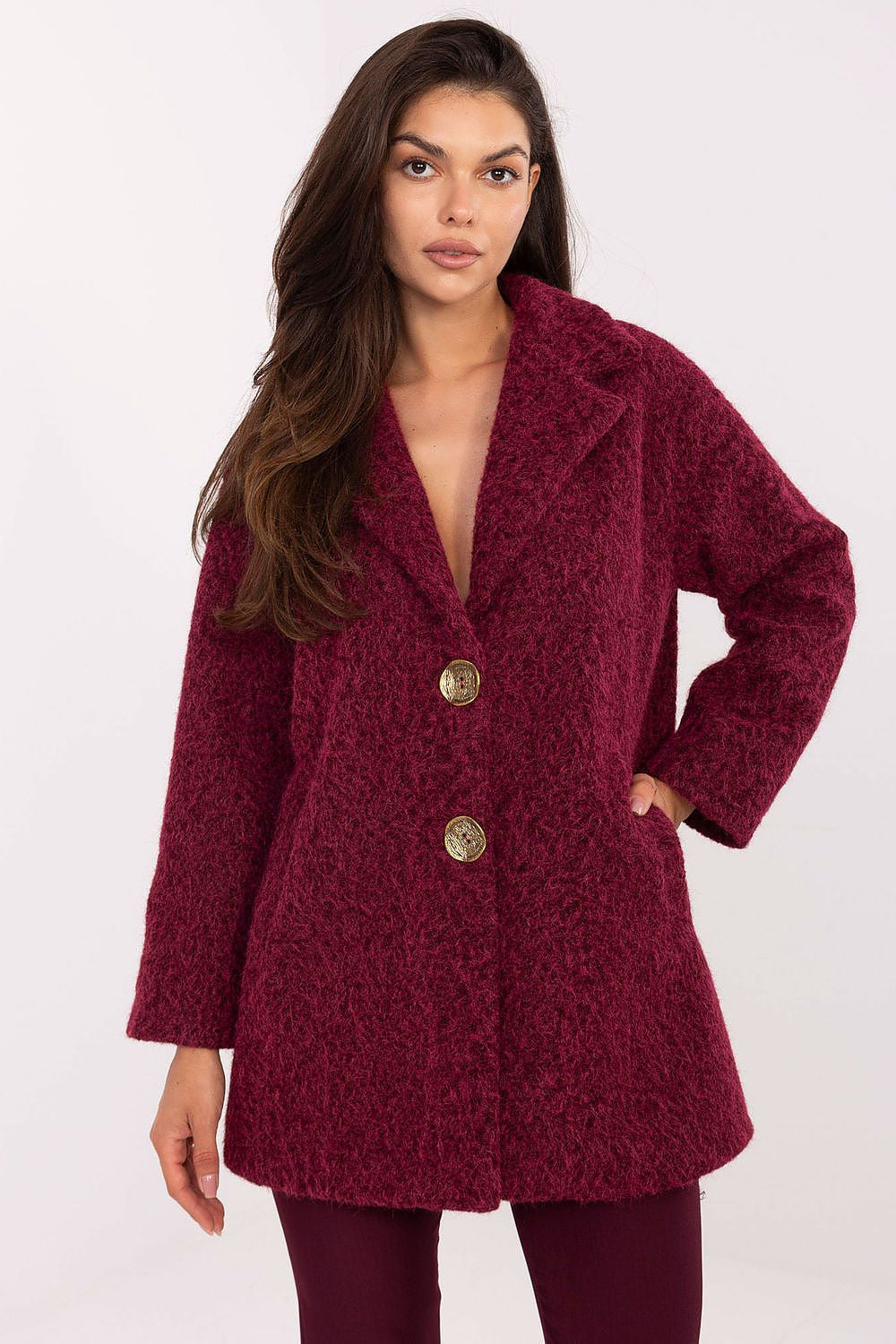 Rosso / Universale Cappotto corto da donna - 217444