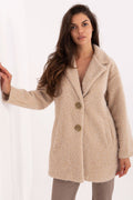 Beige / Universale Cappotto corto da donna - 217444