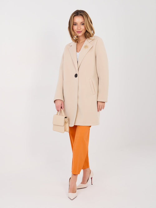 Beige / ONE SIZE Cappotto corto mezza stagione (Audrey)