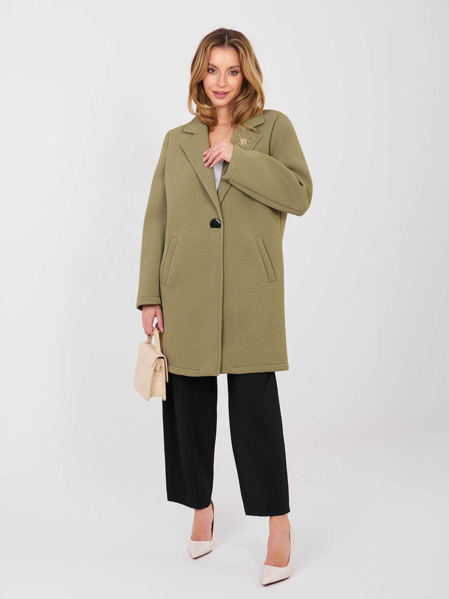 Verde salvia / ONE SIZE Cappotto corto mezza stagione