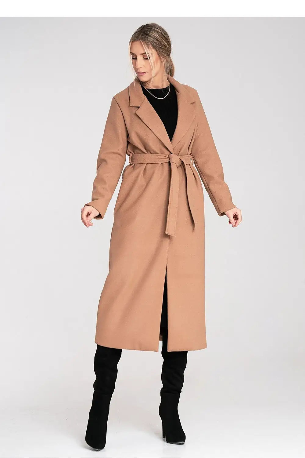 Cappotto d a donna lungo con cintura - 217100
