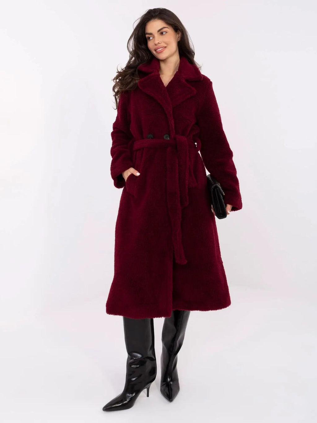 Cappotto eco-montone elegante e versatile - 221384