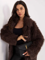 Cappotto lungo in eco pelliccia - 220948