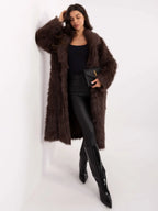 Cappotto lungo in eco pelliccia - 220948