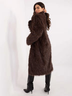 Cappotto lungo in eco pelliccia - 220948