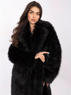 Cappotto lungo in eco pelliccia - 220948